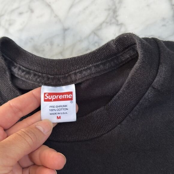Supreme Chrome Tee T-Shirt Logo Sz M Short Sleeve USA - Picture 4 of 8